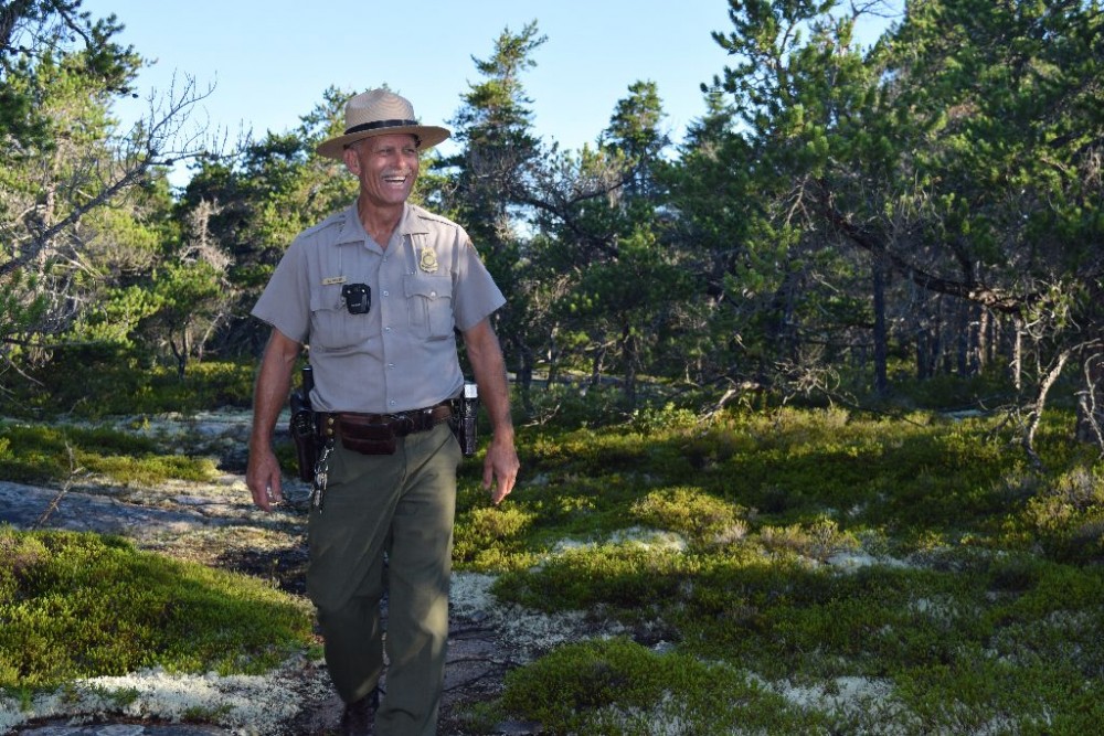 Ranger Bill Weidner at Schoodic Woods